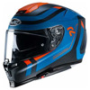 Foto: Motorhelm , RPHA 70 carbon Reple Blauw-Oranje