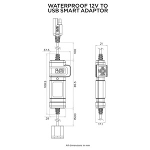 Foto: Waterproof 12V To USB Smart Adaptor