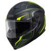 Foto: iXS Full Face Helmet iXS1100 2.4 Mat Zwart-Fluor-Geel
