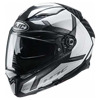 Foto: Motorhelm , F70 Dever Wit-Zwart