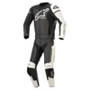 Foto: GP FORCE PHANTOM LEATHER SUIT 2 PC Zwart-Wit-Grijs