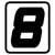Foto: Sticker Cijfer  -8- (per stuk) - thumbnail