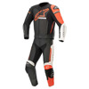 Foto: GP FORCE PHANTOM LEATHER SUIT 2 PC Zwart-Wit-Rood