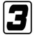 Foto: Sticker Cijfer  -3- (per stuk) - thumbnail