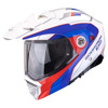 Foto: ADX-2 Kamps Systeemhelm Wit-Rood-Blauw