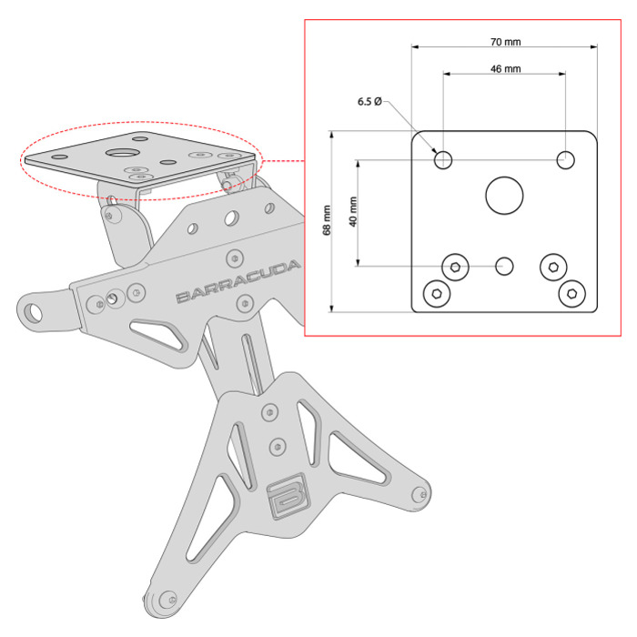 Foto: Universele Kentekenplaathouder