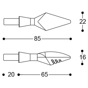 Foto: Knipperlichten X-led B-lux (set)