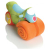 Foto: Motor en Handdoek Oranje-Blauw-Geel