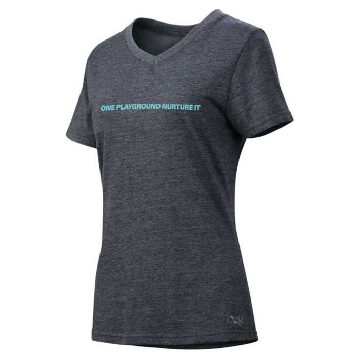 Foto: Playground Women Tee Anthracite-celeste 34