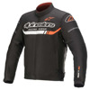 Foto: T-SP S IGNITION WATERPROOF JACKET Zwart-Wit-Rood-Fluor