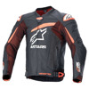 Foto: GP Plus R V4 Rideknit Leren Motorjas Zwart-Rood