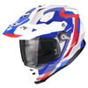 Foto: ADF-9000 Air Patrol Adventure helm Wit-Blauw-Rood