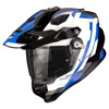 Foto: ADF-9000 Air Patrol Adventure helm Zwart-Blauw-Wit